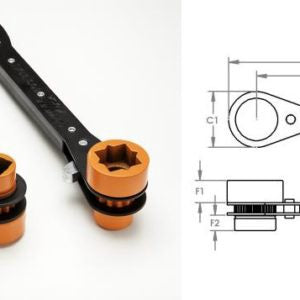 Lowell 101 Triple Dual End Distribution Lineman’s Wrench