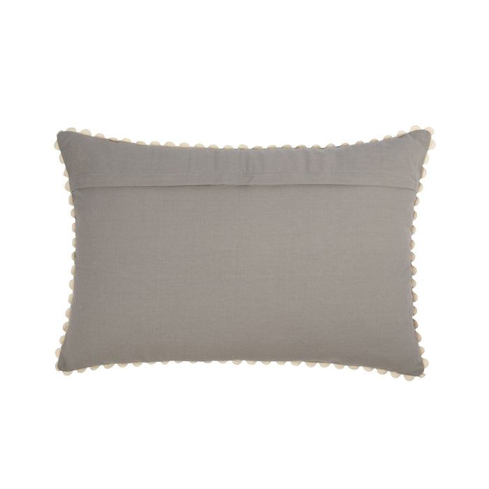 Luma Tile Embroidered Cushion Sky Blue 60x40cm