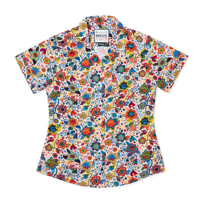 RSVLTS XS RSVLTS Women's Short Sleeve Shirt Lush Summer Daydream – Women's KUNUFLEX Short Sleeve Shirt Lush Summer Daydream – Women's KUNUFLEX Short Sleeve Shirt