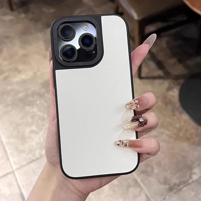White and black phone case.