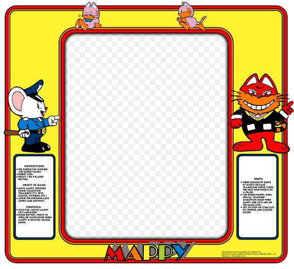 Mappy Arcade Game Bezel - Escape Pod Online