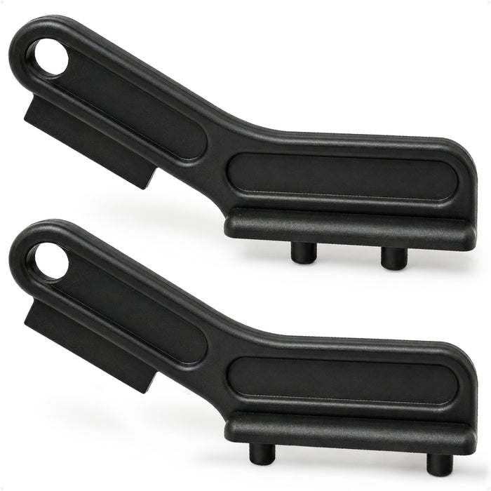 Marine Deck Plate Key, 2 Sizes, Black Nylon, 2-Pack