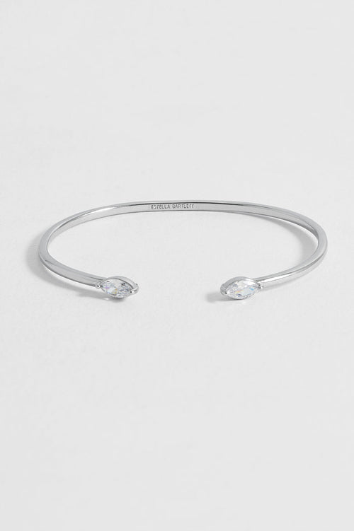 Marquise CZ Fine Open Bangle