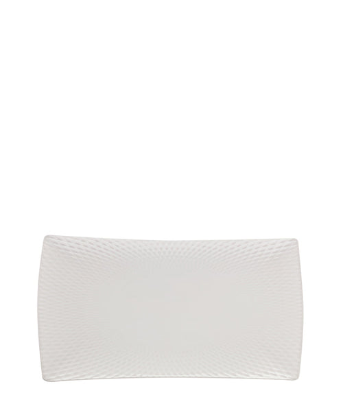 Maxwell & Williams Diamonds Rect Platter 30x17CM- White