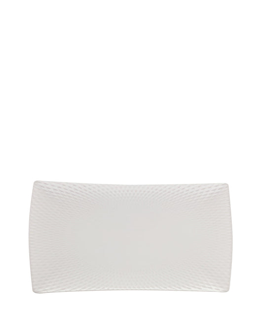 Maxwell & Williams Diamonds Rect Platter 30x17CM- White