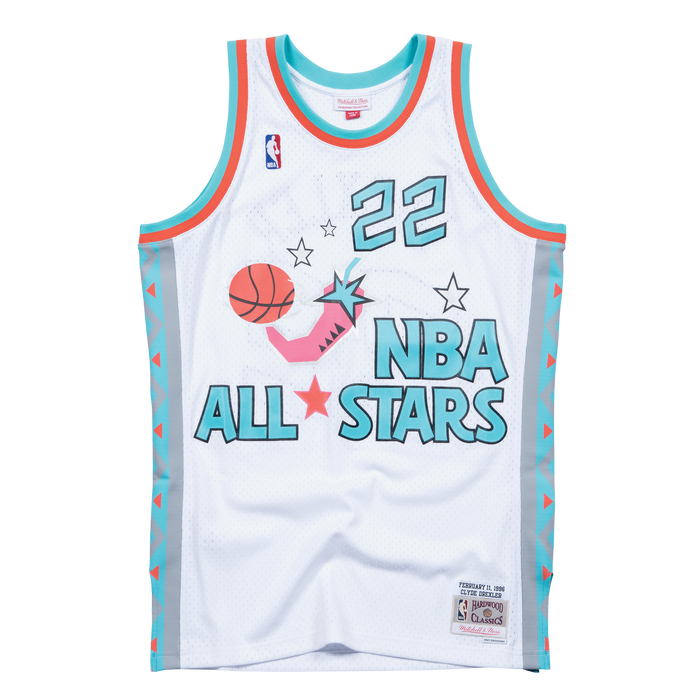 Men's Houston Rockets Mitchell & Ness HWC Clyde Drexler 1996 All-Star Swingman Jersey