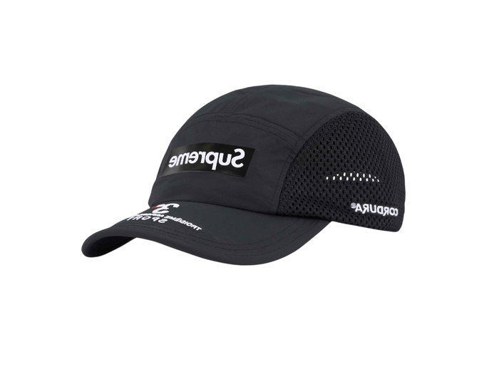 Mesh Side Panel Camp Cap Black