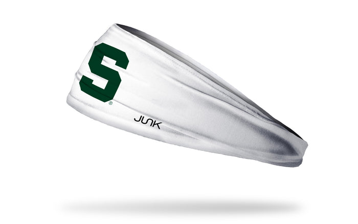Michigan State University: S Logo White Big Bang Lite Headband - View 1
