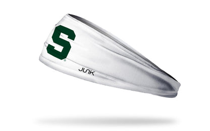 Michigan State University: S Logo White Big Bang Lite Headband - View 1