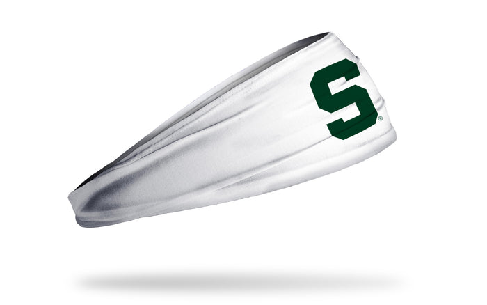 Michigan State University: S Logo White Big Bang Lite Headband - View 2