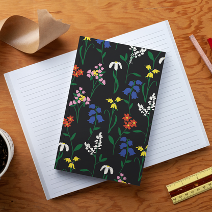 Midnight Garden Soft Touch Lined Layflat Notebook