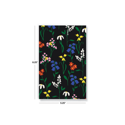 Midnight Garden Soft Touch Lined Layflat Notebook