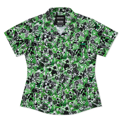 RSVLTS XS RSVLTS® Minecraft "Explosive Encounters" Women's _ KUNUFLEX Short Sleeve Shirt Minecraft "Explosive Encounters" Women's _ KUNUFLEX Short Sleeve Shirt