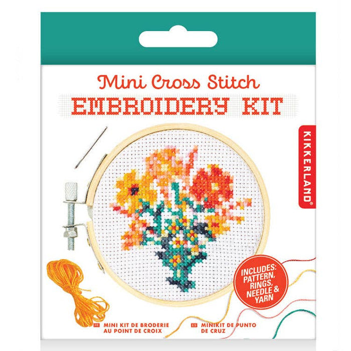 MiniCross Stitch Embroidery-Flowers