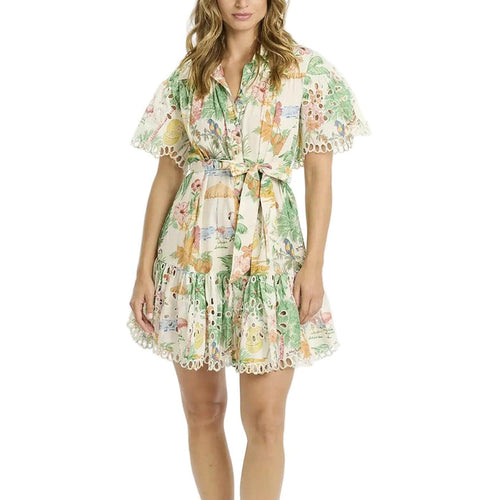 Miss June Alva Printed Short Dress-Women's Clothing-Multicolor-One Size-Kevin's Fine Outdoor Gear & Apparel