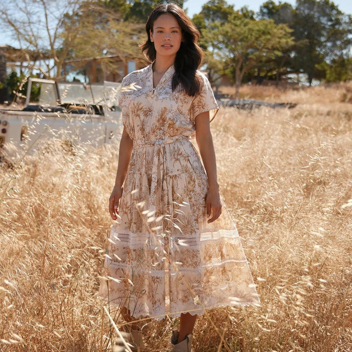 Miss June Brita Dress-Women's Clothing-Beige-One Size-Kevin's Fine Outdoor Gear & Apparel