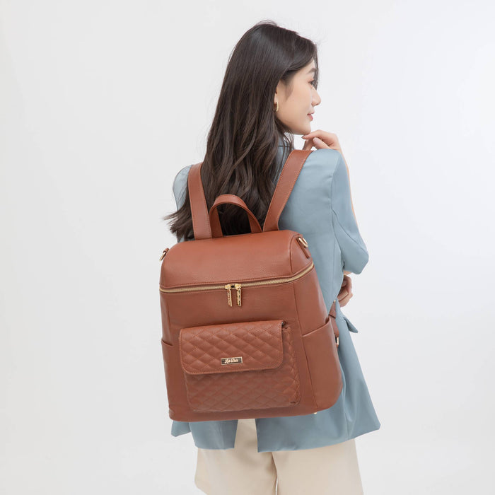 Monaco Diaper Bag | Caramel Brown