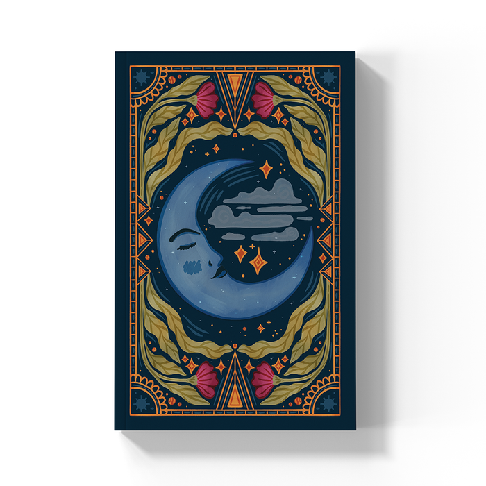 Moon Tarot  Soft Touch Classic Lined Layflat Notebook