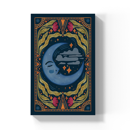 Moon Tarot  Soft Touch Classic Lined Layflat Notebook