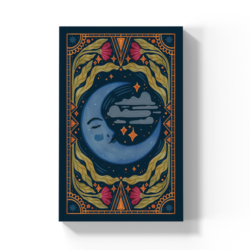 Moon Tarot  Soft Touch Classic Lined Layflat Notebook