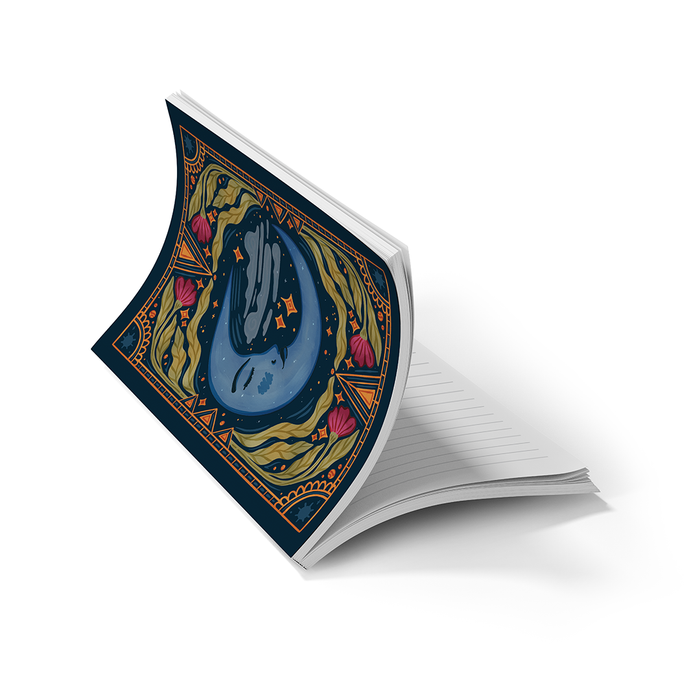 Moon Tarot  Soft Touch Classic Lined Layflat Notebook