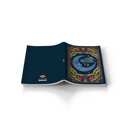 Moon Tarot  Soft Touch Classic Lined Layflat Notebook