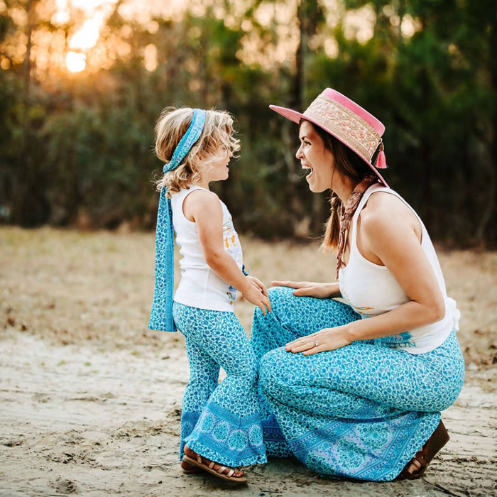 Mother Daughter Bohemian Bell Bottom Pants