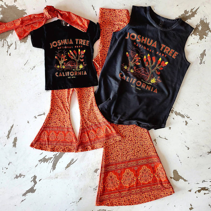 Mother Daughter Bohemian Bell Bottom Pants