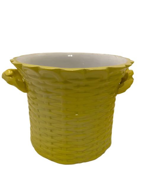Mottahedeh Yellow Cachepot.