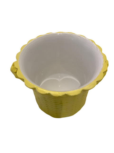 Mottahedeh Yellow Cachepot.