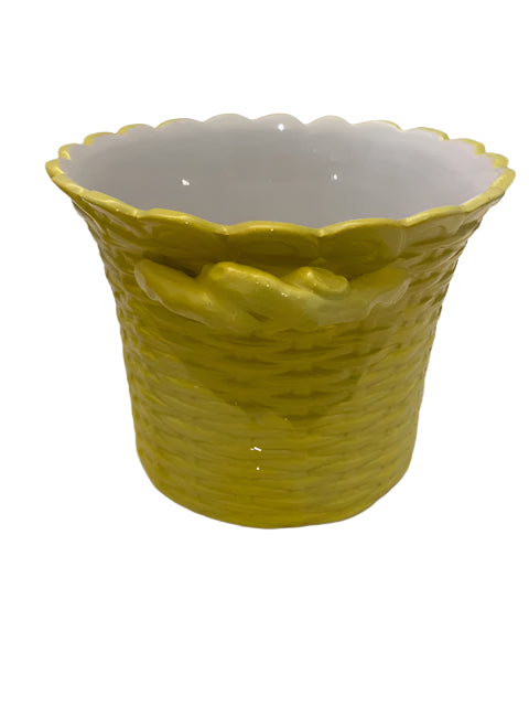 Mottahedeh Yellow Cachepot.