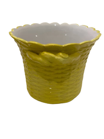 Mottahedeh Yellow Cachepot.
