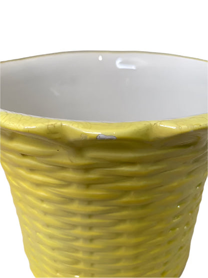 Mottahedeh Yellow Cachepot.