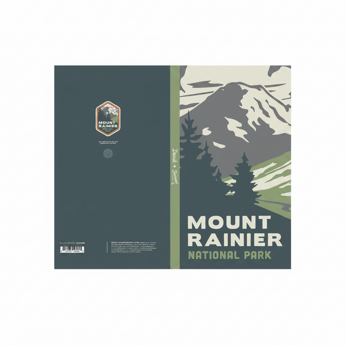 Mount Rainier  Soft Touch Classic Lined Layflat Notebook