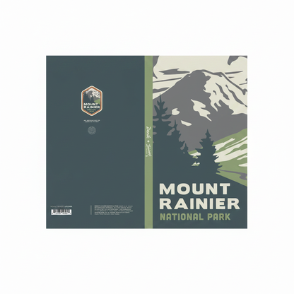 Mount Rainier  Soft Touch Classic Lined Layflat Notebook