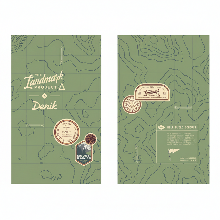 Mount Rainier  Soft Touch Classic Lined Layflat Notebook