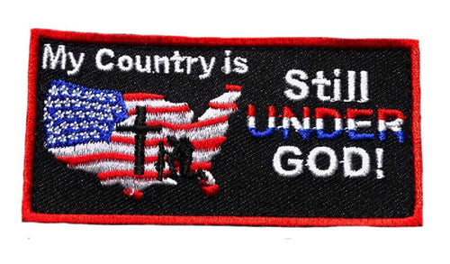 My Country Under God Patch (Embroidered Hook)