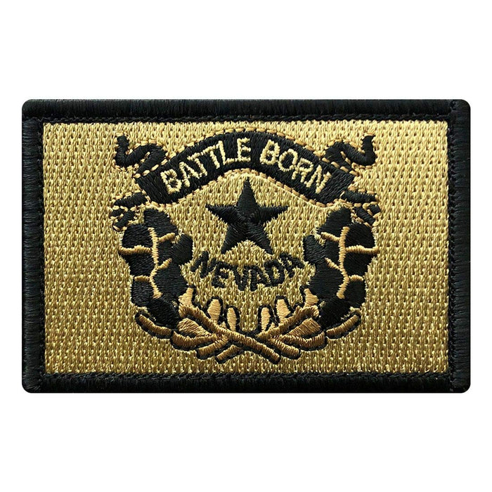 Nevada State Flag Battle Born Patch (Embroidered Hook)