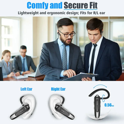 Bluetooth headset product advertisement.