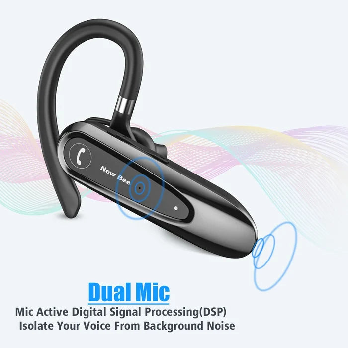 Black wireless headset.