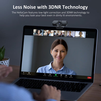 HelloCam: Low-light correction & 3DNR tech for a polished look in dim settings.