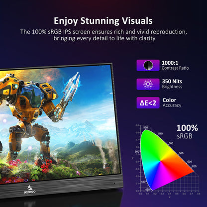 NexiGo NG17FG 17.3 Inch 144Hz Portable Monitor computer-monitors - NexiGo