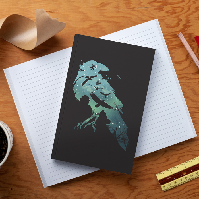 Nights Watch Soft Touch Lined Layflat Notebook