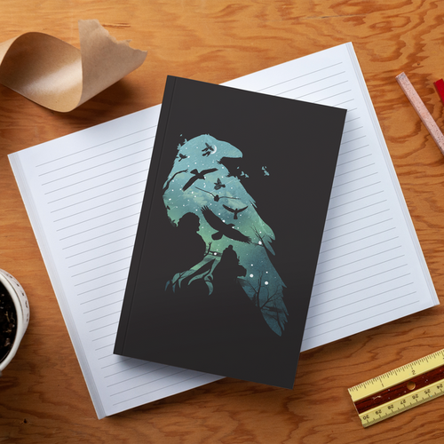 Nights Watch Soft Touch Lined Layflat Notebook