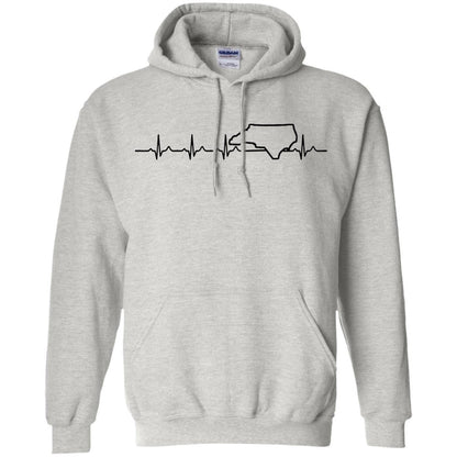 North Carolina Heart Beat Hoodie - Hoodie Teezalo