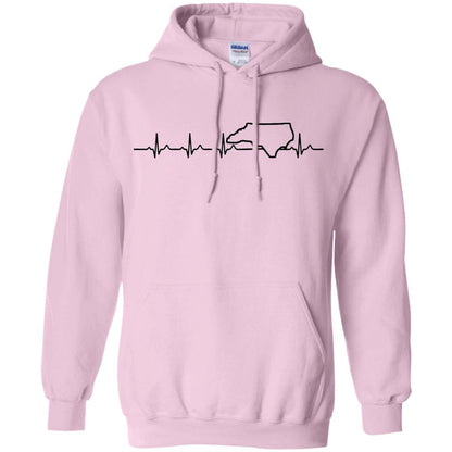 North Carolina Heart Beat Hoodie - Hoodie Teezalo