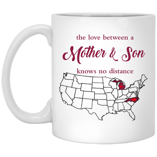North Carolina Michigan Mother And Son Mug - Mug Teezalo