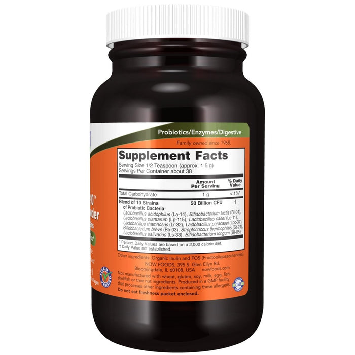 Now Foods Probiotic - 10 50 Billion Powder 2oz - 2927 - The Oasis of Health