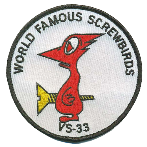 Officially Licensed US Navy VS-33 Screwbirds Patch