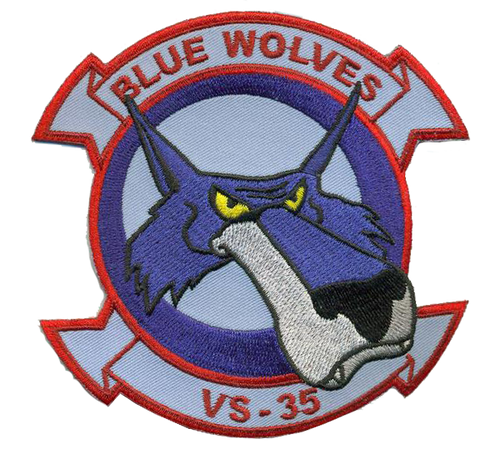 Officially Licensed US Navy VS-35 Blue Wolves Patch